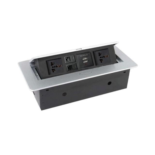 Ổ cắm âm bàn MPE TBS1 - 2 cổng USB, điện áp 110-250V, dòng 16A, công suất tối đa 4000W