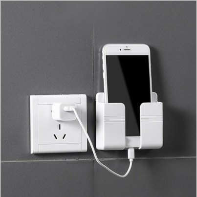 Giá Dán Tường Để Điện Thoại, Remote Điều Khiển, Ổ Cắm/ Giá Đỡ Sạc Điện Thoại Treo Tường không khoan đục