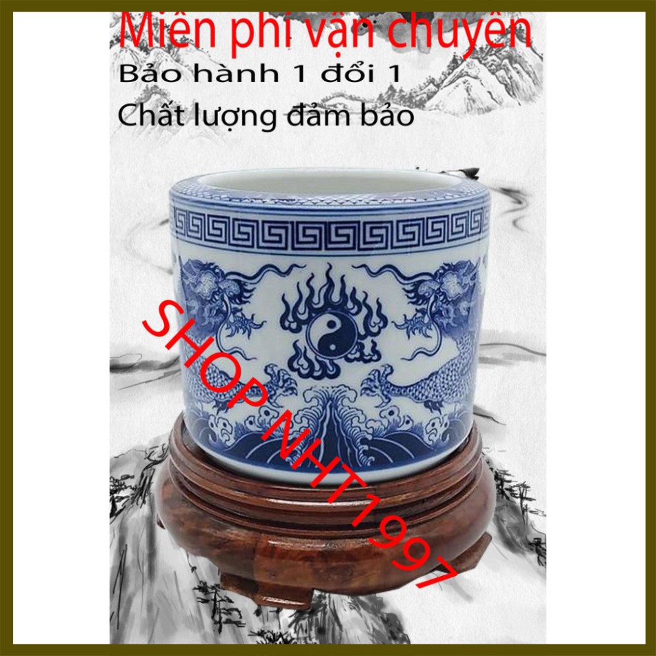 Đế không chân - Kỷ tròn - Chân để bát hương tròn gỗ hương cao cấp