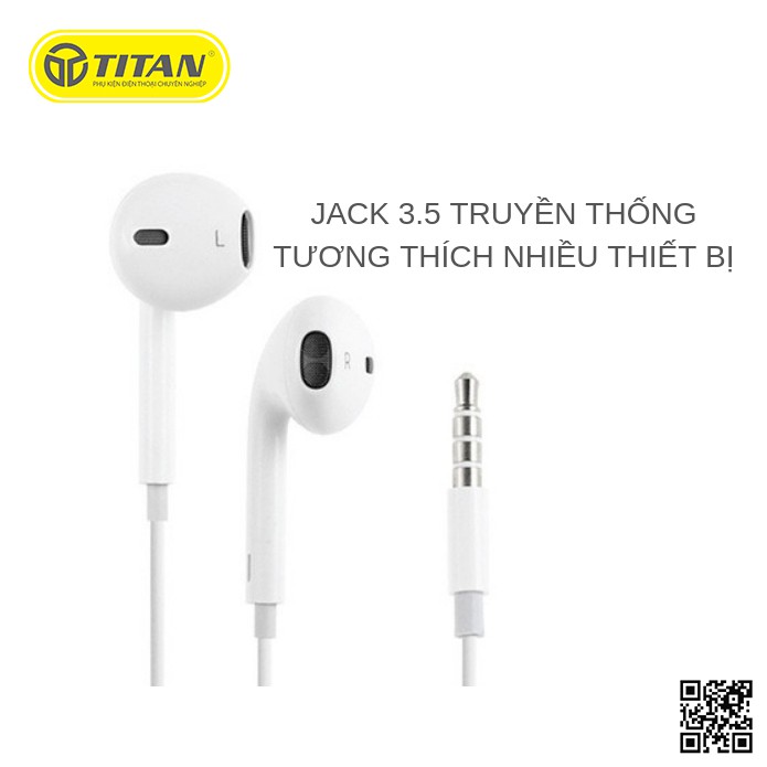 Tai Nghe Liền Dây Zin Iphone TITAN - TN25