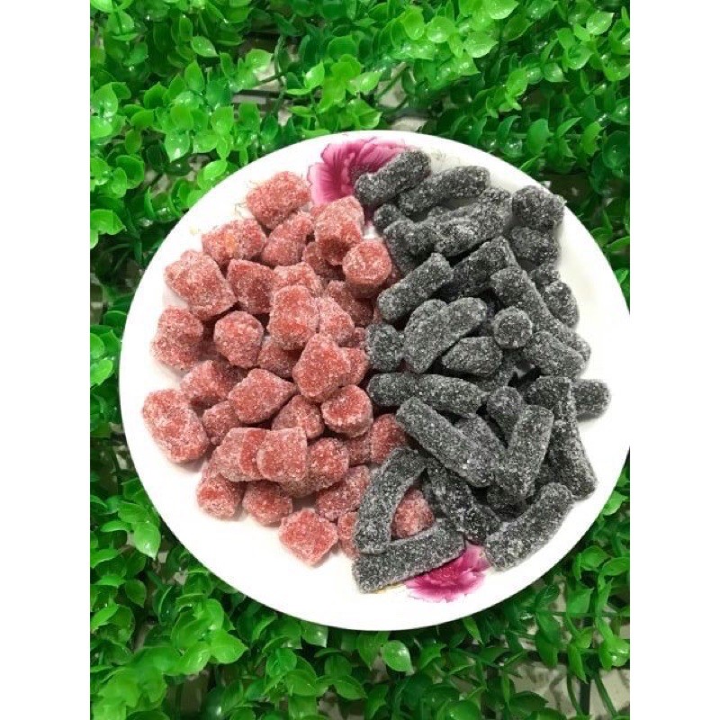 500g Kẹo dâu tây mix dâu tằm