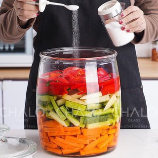 BÌNH THUỶ TINH MUỐI DƯA NẮP CÓ NÚM 2000ML