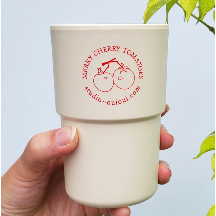 ♡Bình Nước Hàn Quốc Chất Lượng Cao♡ Cốc Uống Cà Chua 350ml Có Thể Tái Sử Dụng Tiện Lợi