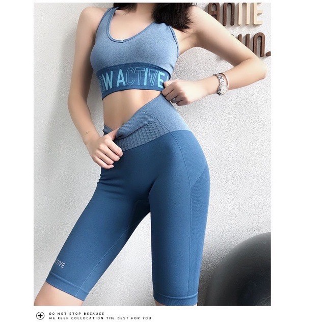Bộ Tập GYM -YOGA  Hàng Quảng Châu -Cao Cấp - Chất Dệt Kim (BT02)