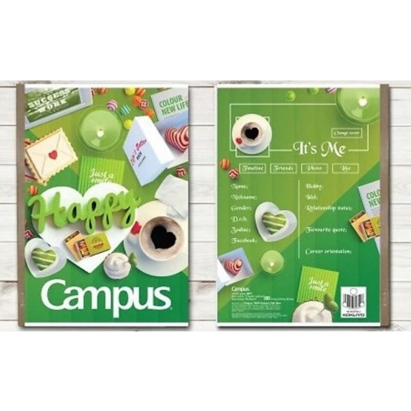 💝Vở kẻ ngang Campus 80 trang, vuông gáy, bìa đẹp.💖
