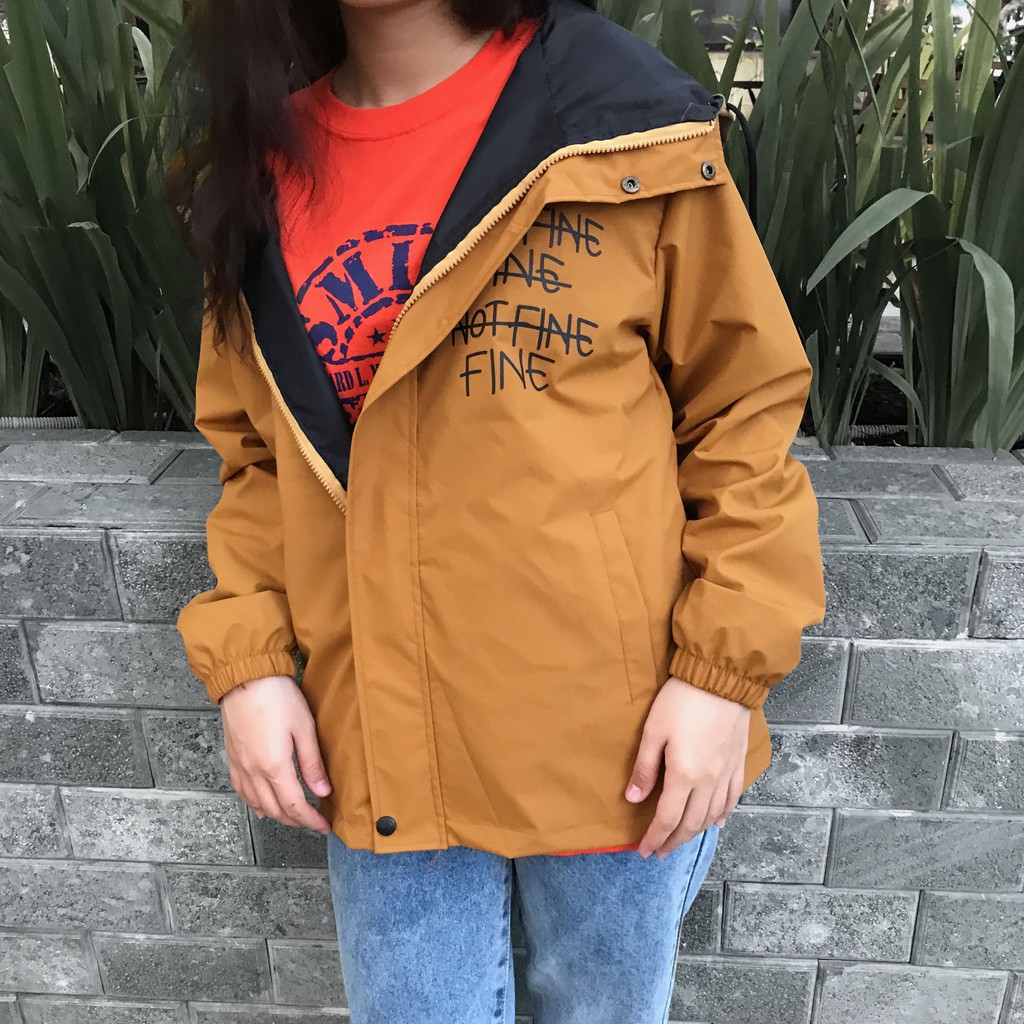 Áo Khoác Dù 2 Lớp [Fine Not Fine] Chống Nước (UNISEX) | BigBuy360 - bigbuy360.vn