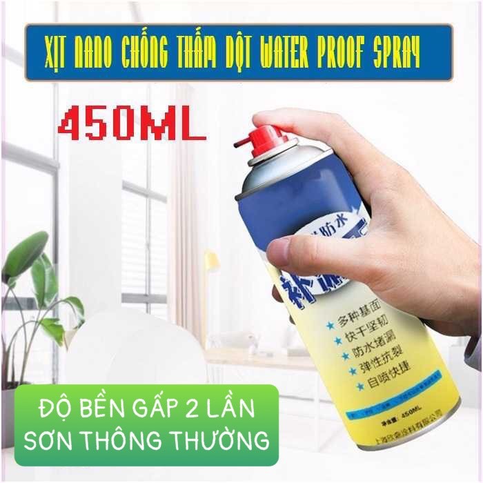 BÌNH XỊT CHỐNG THẤM CHỐNG DỘT ĐA NĂNG BẢO VỆ NHÀ BẠN KHỎI NGẤM NƯỚC, CHỐNG BÁM BẨN CHO TƯỜNG NHÀ , MÁI TÔN ỐNG NƯỚC ....