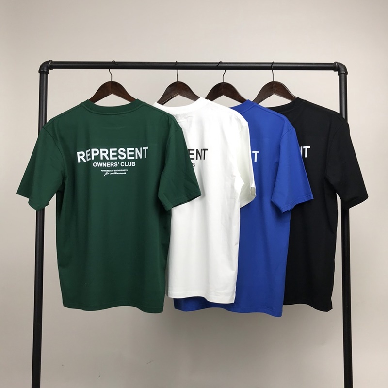 Áo thun tay lỡ Represent phông thời trang unisex nam nữ oversize form rộng Tee Club