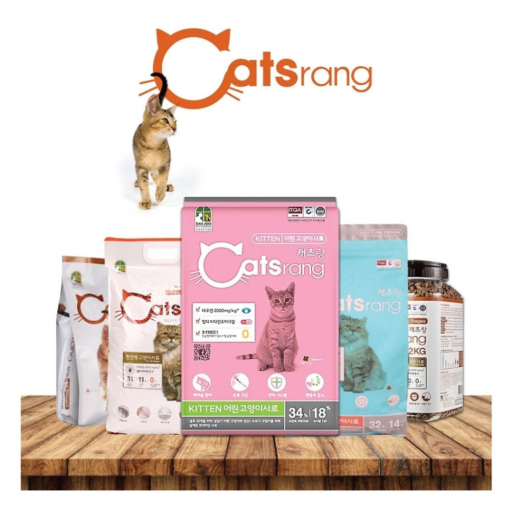 [HÀNG CHUẨN] [400g- 2kg] Thức ăn cho mèo nhỏ Catsrang Kitten