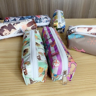 Túi đựng bút vải canvas sức chứa lớn nhiều họa tiết dễ thương hộp bút học sinh nhiều màu