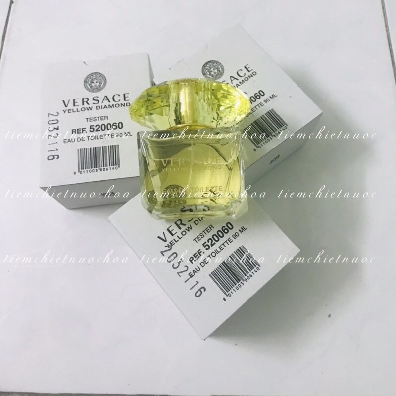 Nước Hoa Nữ Tester Versace Yellow Diamond EDT 90ml