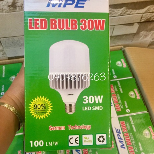 Đèn led bulb. MPE 30W