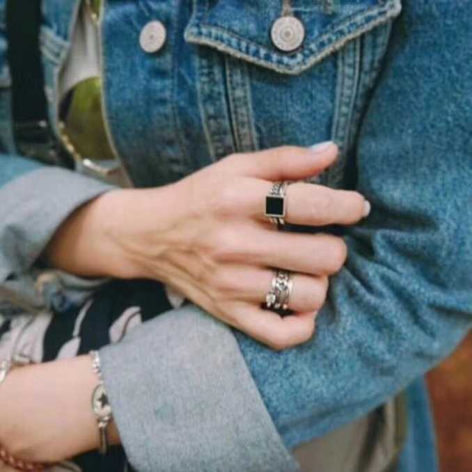 Nhẫn Thời Trang Phong Cách Retro Dễ Phối Đồ