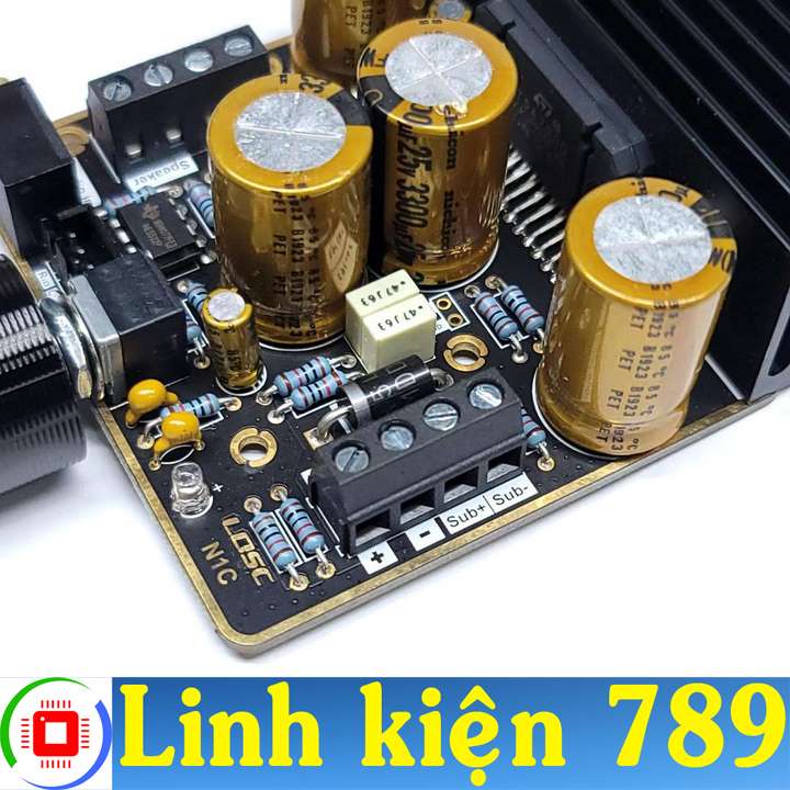 Mạch khuếch đại công suất 2.1 280W TDA7850 80W*2 + 120W - Linh kiện 789