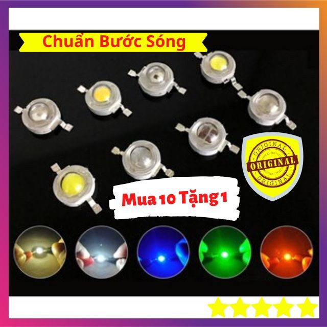 Led 1w Luxeon Epistar Trắng 10000k [CHÍNH HÃNG, CHUẨN BƯỚC SÓNG] Ánh sáng mạnh, Tiết kiệm điện, Tuổi thọ 50000h | BigBuy360 - bigbuy360.vn