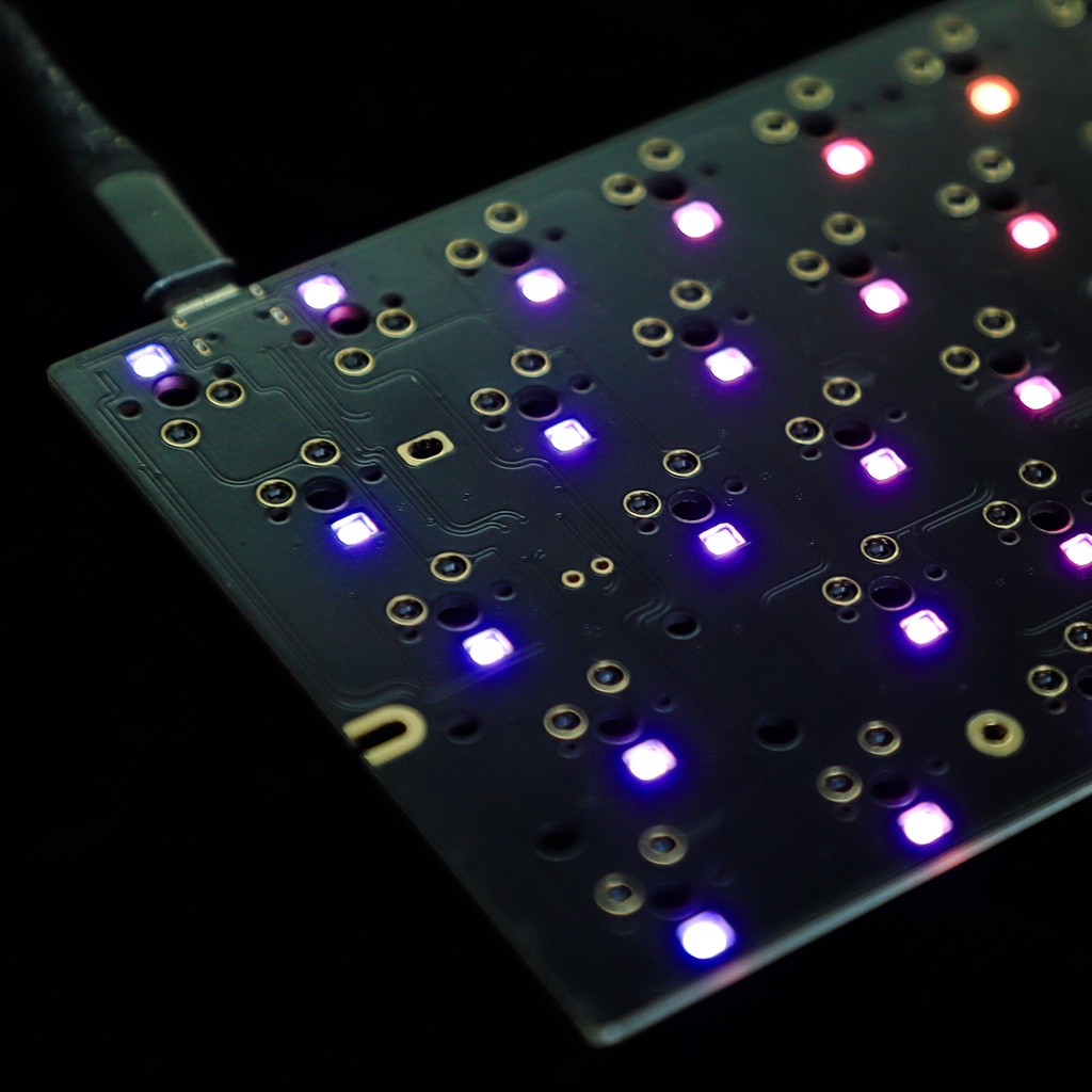 Công Tắc Gầm YMDK GH60 HHKB-style Oni Có Thể Lập Trình RGB VIA Tương Thích Với Tokyo 60