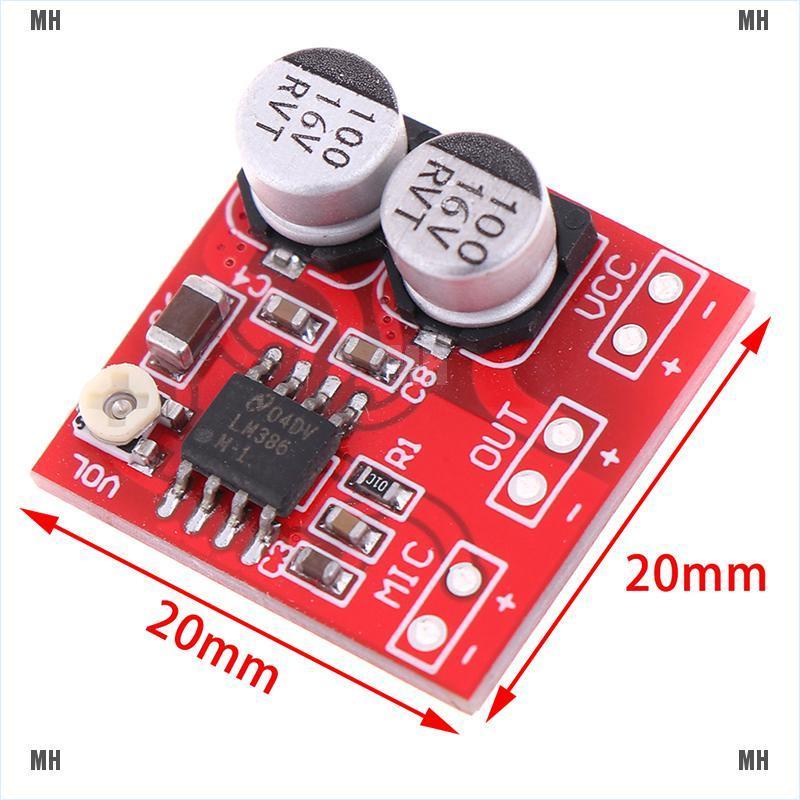 Bảng Mạch Khuếch Đại Âm Thanh Micro Dc 5v-12v Lm386 200 Lm