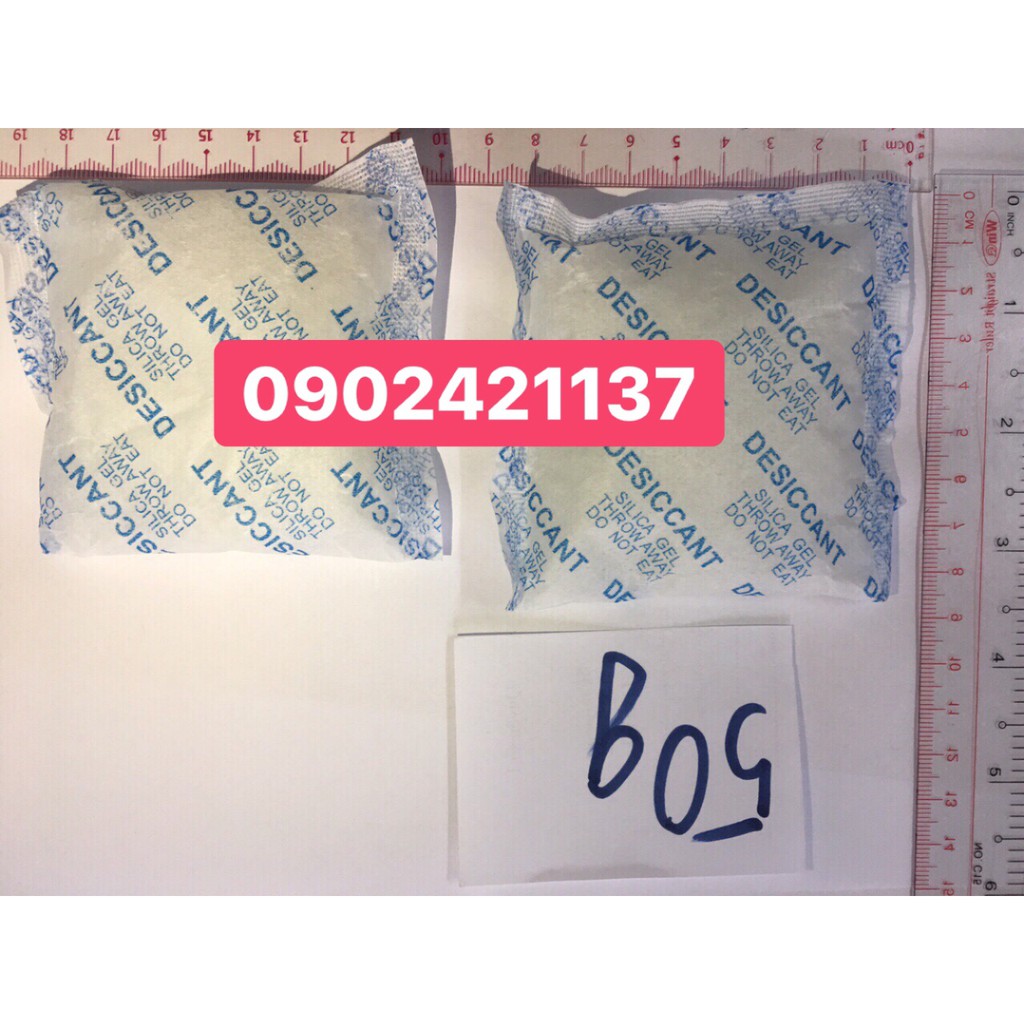 Gói chống ẩm đồ gỗ, đồ điện tử loại 50gr_9k/ 1 gói (giá cũ 10k)