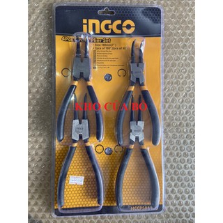 Bộ 4 kìm mở phe Ingco HCCPS01180 - HCCPS01180