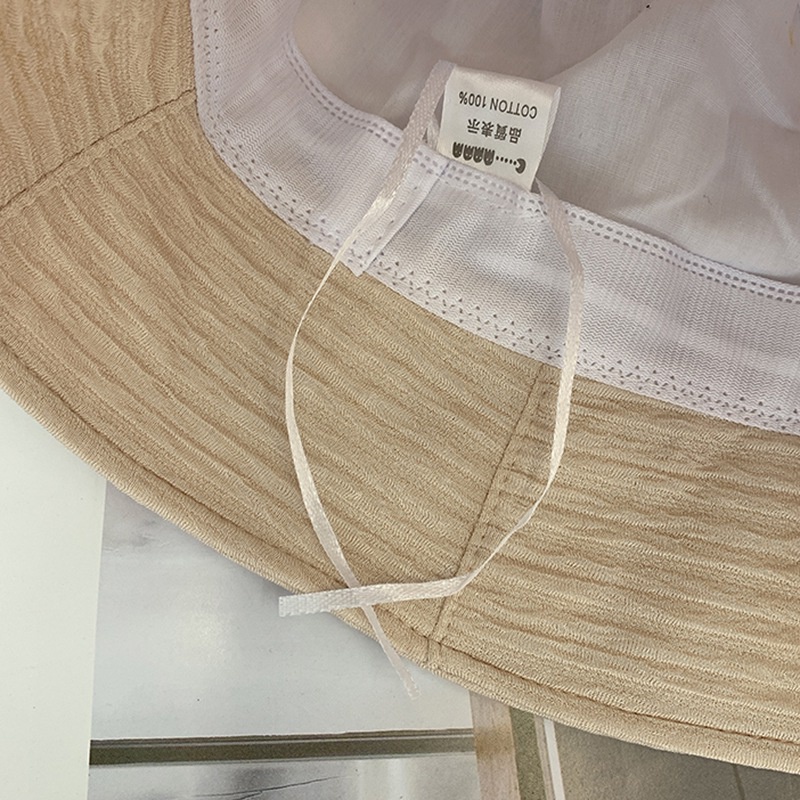 mũ lưỡi trai Mũ tai bèo che nắng chống gió màu trơn nhẹ nhàng phong cách cổ điển dành cho bạn nữ56-58cm mũ bucket