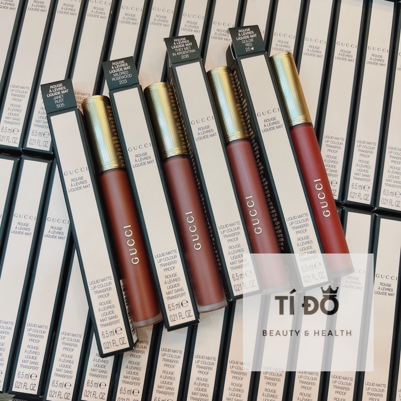 GUCCI -  Son Kem Lì Liquid Matte Lip Color Transfer Proof