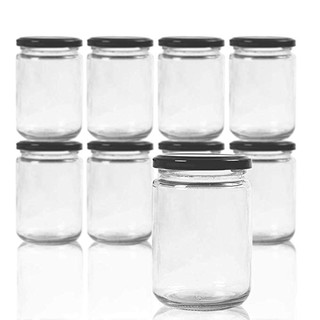 COMBO 10 HŨ THỦY TINH DÁNG THẲNG 350ML NẮP THIẾC ĐỰNG BỘT, GIA VỊ, TRÀ HOA, MỨT, Ô MAI, MẬT ONG