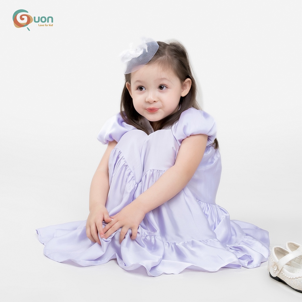Váy bé gái GUON vải lụa dáng suống thoáng mát cho bé 11-42kg - Thủy Tinh