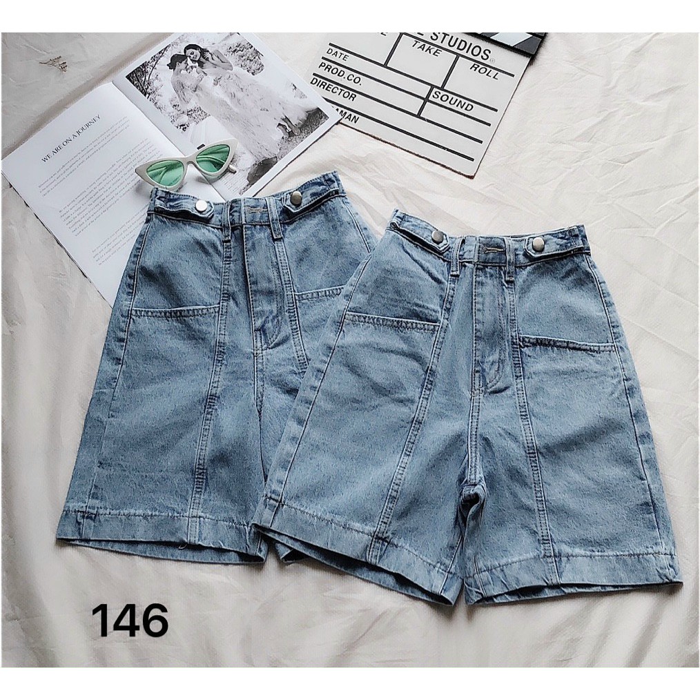 Quần short ngố jean nữ-Hàng VNXK