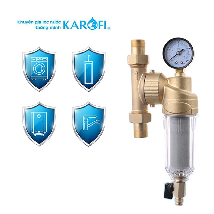 [Mã ELTECHZONE giảm 5% đơn 500K] Bộ lọc nước đầu nguồn KAROFI K4A101
