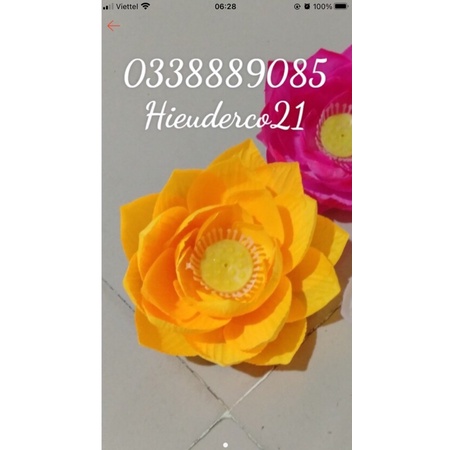 Đầu bông hoa SEN LỤA dùng làm oản,trang trí,decor siêu đẹp và hàng sẵn kho