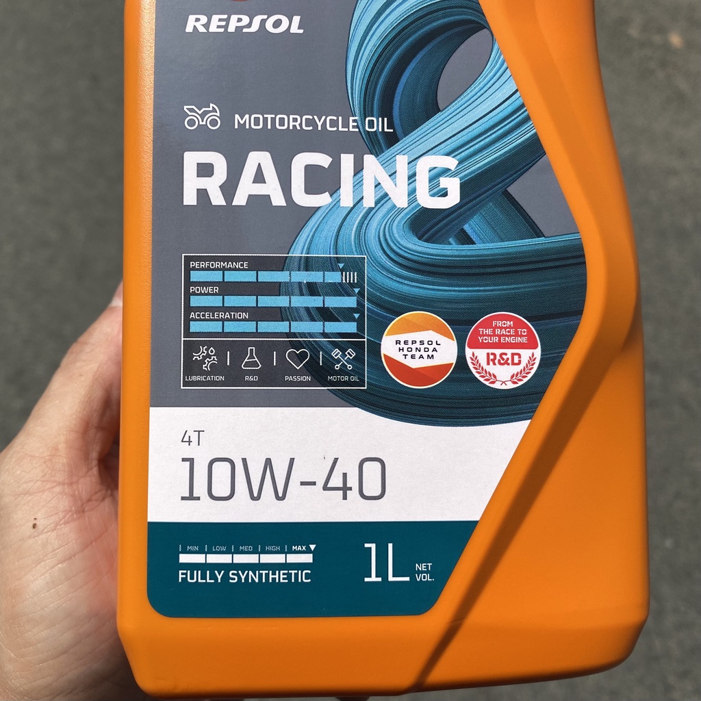 Nhớt Repsol Racing 10w40 Fully Synthetic ( mẫu mới 2022 )