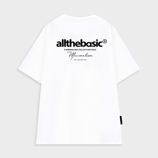 Áo thun All The Basic Unisex form rộng tay lỡ - Minimal Collection - Trắng