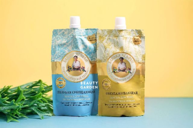 Mặt nạ sữa non bà già Nga xanh và vàng 100ml của Nga
