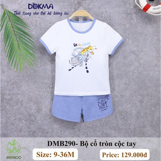 Bộ Cổ Tròn Cộc Tay Dokma - DMB290