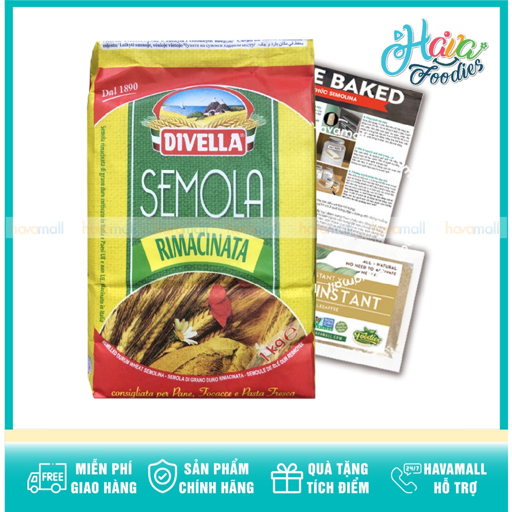 Bột Lúa Mì Chuyên Làm Pasta Semola Divella 1kg