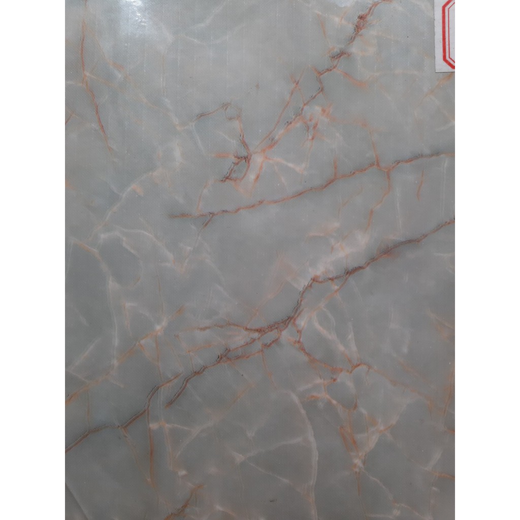 Decal giấy dán tường giả đá hoa cương XÁM TRANG NHÃ T17 khổ 60cm keo sẵn