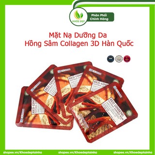 Mặt Nạ Dưỡng Da Hồng Sâm COLLAGEN 3D Hàn Quốc - Chính Hãng