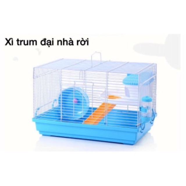 Lồng nuôi hamster, lồng bigsize nhà tổ ong rời tầng.Lồng đại 47cm kèm phụ kiện