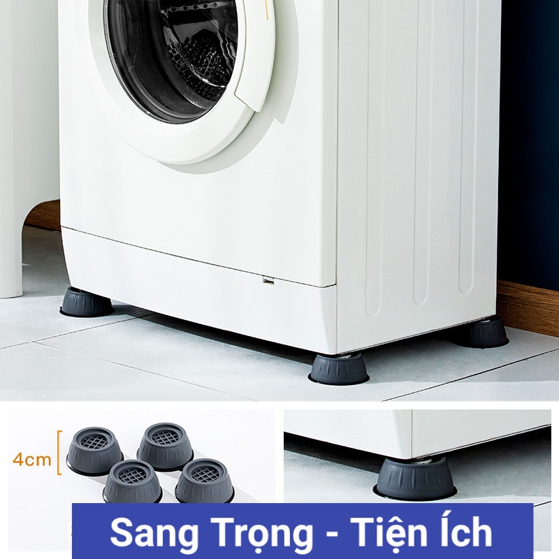 Bộ 4 Miếng Đệm Cao Su Lót Chân Máy Giặt Chống Rung Tiện Lợi