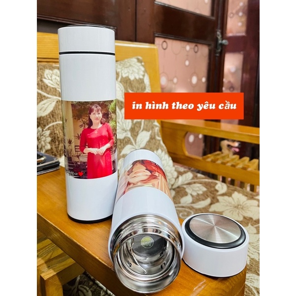 Bình nước giữ nhiệt in hình ảnh theo yêu cầu