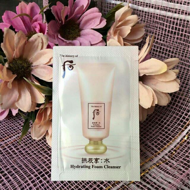 10 gói rửa mặt cho da dầu nhờn trắng hồng căng mịn Whoo Hydrating Foam Cleanser | BigBuy360 - bigbuy360.vn