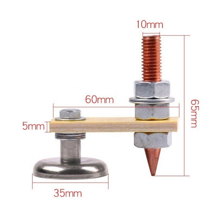 Công Cụ Kẹp Mass 1 Chân Nam Châm Dùng Cho Máy Hàn Và Dụng Cụ Hàn