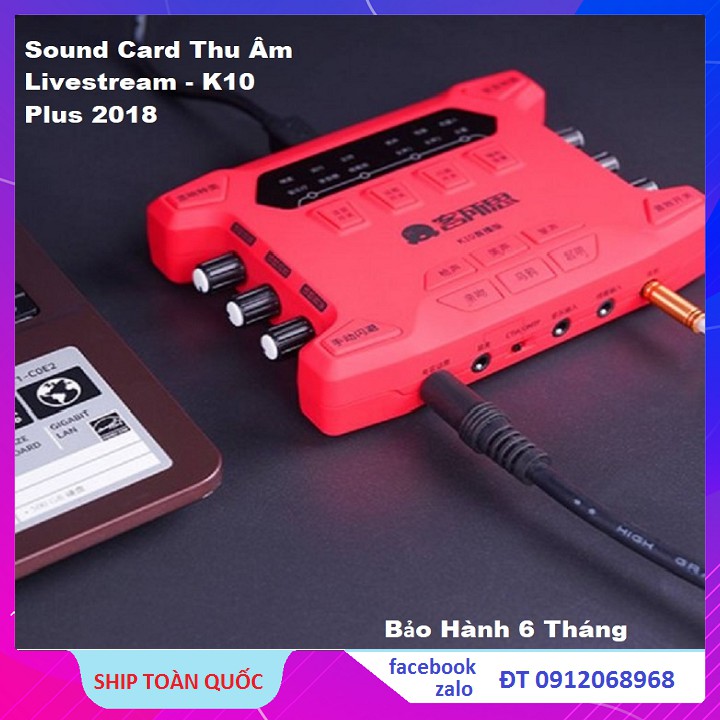 SOUND CARD XOX K10 PLUS BẢN NÂNG CẤP MỚI NHẤT TỪ KS108 VÀ K10 CŨ - K10 2018 ( Ảnh Thật - Chuẩn Như Hình )