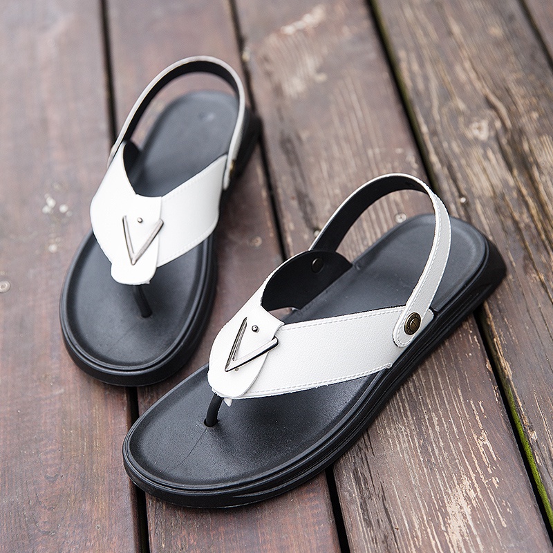 Giày Sandal Đế Mềm Thoáng Khí Hai Quai Phong Cách Nhật Hàn Dành Cho Nam Size 39-45