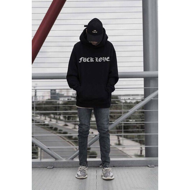 Áo hoodie/sweater nỉ FuckLove phản quang cực chất