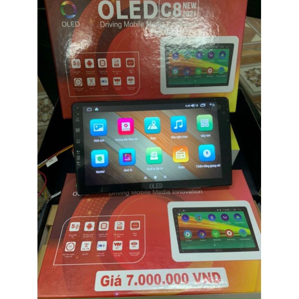 Màn hình android OLED C8 New Ram 3Gb - Rom 32gb - Chíp 8 nhân