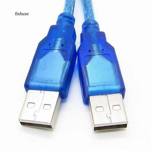 Dây cáp mở rộng cổng USB 2.0 loại A đầu đực sang đầu đực 30cm tiện dụng