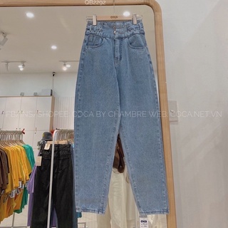Baggy jeans lưng cao xỏ dây