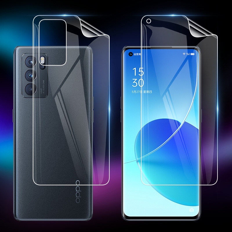 Miếng dán mặt trước sau bằng tpu mềm siêu mỏng cho Oppo Reno6 Reno 6 Pro Plus 5G