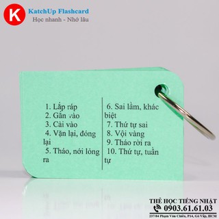 [Ép nhựa] Bộ KatchUp Flashcard Từ Vựng Sơ Cấp N5,4